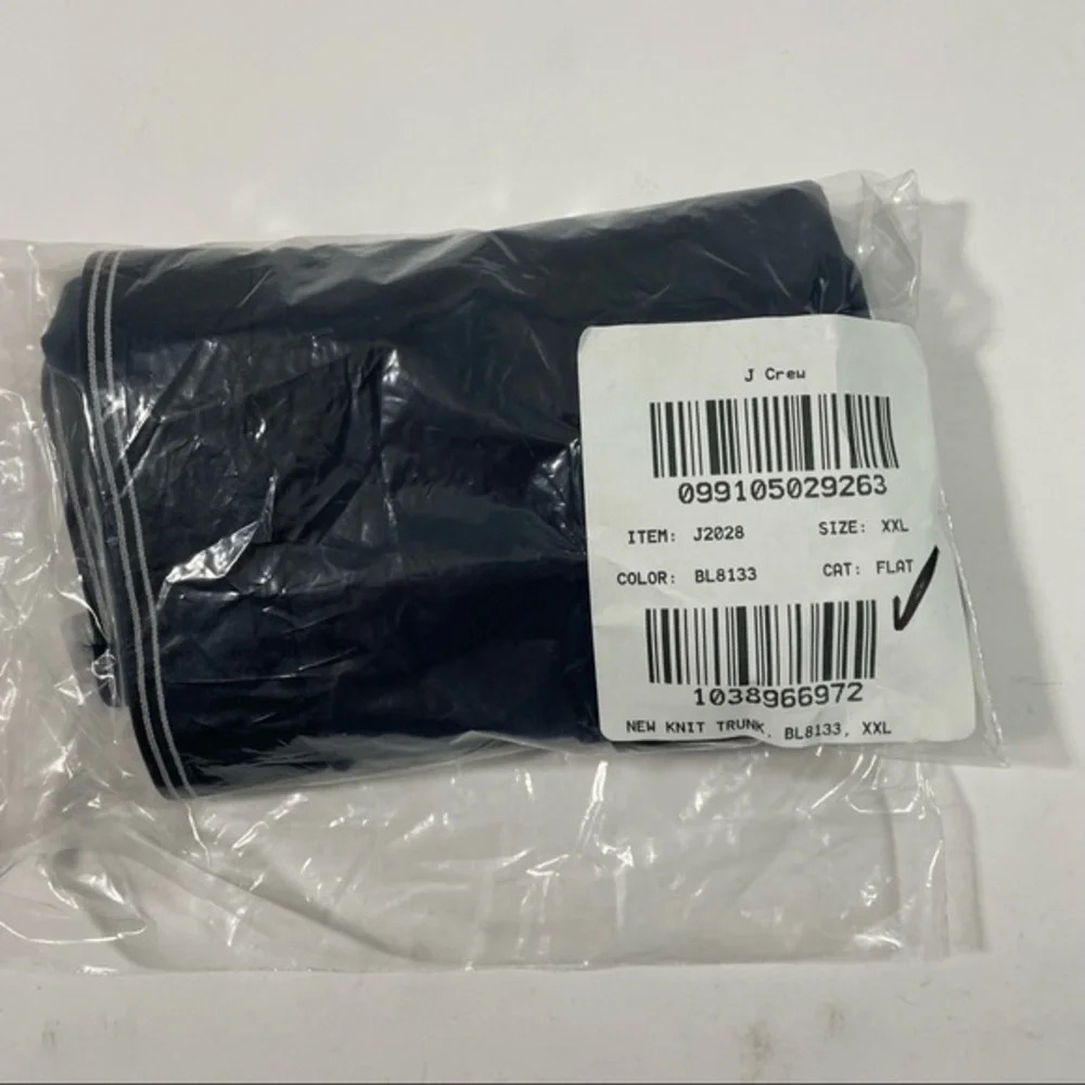 NWOT J Crew Mens Stretch Knit Trunk XXL Navy